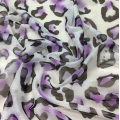 Leopard Printing Polyester Tencel Fabric for Garment/ Scarf